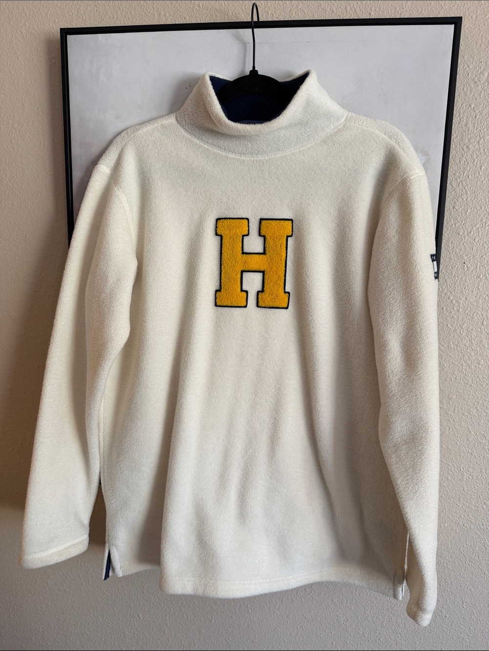 Vintage 90s/Y2K Tommy Hilfiger fleece turtleneck sweatshirt